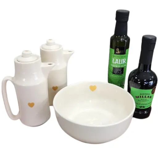 Combo ensaladera y aceiteras